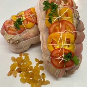 Rôti de pintade aux raisins