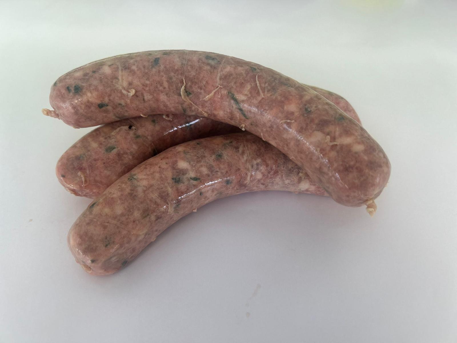 Saucisse de poulet aux herbes fraiches